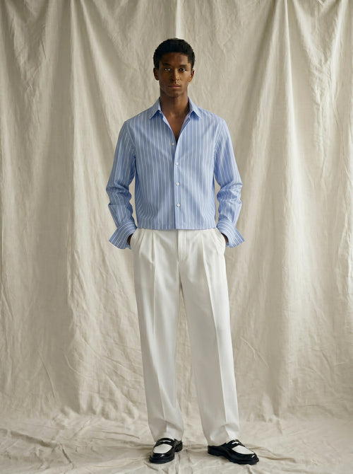 Striped Shirt - Light Blue